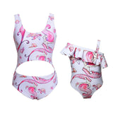 mother and daughter swimsuit mommy me swimwear bikini family look Summer matching clothes outfits mom mum dresses women sister