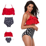 mother and daughter swimsuit mommy me swimwear bikini family look Summer matching clothes outfits mom mum dresses women sister