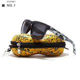 Kdeam Mens Sunglasses Polarized Women Brand Designer Square Sun Glasses Mirrored Beach Oculos De Sol for Vacation With Hard Case