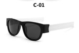 DIGUYAO Modern Protable Wrist Polarized Sunglasses Men Women 2018 New Clap Ring Foldable Outdoor Cool Slap Beach Sun Glasses