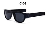 DIGUYAO Modern Protable Wrist Polarized Sunglasses Men Women 2018 New Clap Ring Foldable Outdoor Cool Slap Beach Sun Glasses