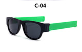 DIGUYAO Modern Protable Wrist Polarized Sunglasses Men Women 2018 New Clap Ring Foldable Outdoor Cool Slap Beach Sun Glasses