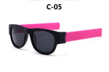 DIGUYAO Modern Protable Wrist Polarized Sunglasses Men Women 2018 New Clap Ring Foldable Outdoor Cool Slap Beach Sun Glasses