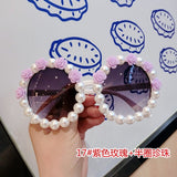 18 design Summer Sunglasses Women Sweet Flower with Rhinestone Round Sun glasses Vintage Retro Glasses For Beach Ladies Shades