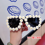 18 design Summer Sunglasses Women Sweet Flower with Rhinestone Round Sun glasses Vintage Retro Glasses For Beach Ladies Shades