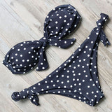 Solid Bandeau Bikini Set 2018 Sexy Swimsuit Women Bikini Brazilian Thong Swimwear Female Halter top Bathing Suit Swimming Wear