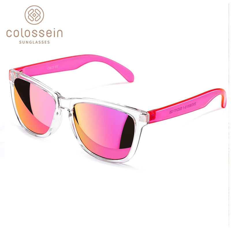 COLOSSEIN Sunglasses Women Fashion Sun Glasses Colorful Square Frame Eyewear Holiday Sports Beach Style Adult Glasses UV400