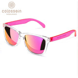 COLOSSEIN Sunglasses Women Fashion Sun Glasses Colorful Square Frame Eyewear Holiday Sports Beach Style Adult Glasses UV400
