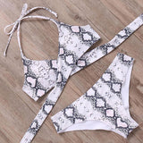 RXRXCOCO Hot Sexy Cross Brazilian Bikinis 2019 Swimwear Women Beach Bathing Suit Push Up Bikini Set Halter Top Bandage Swimsuits