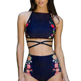 Free Ostrich Women Sets 2019 Sexy Women Ruffle Bikini Off Shoulder Bikinis Women Swimwear Biquini Bathing Suit Beach Wear C0240