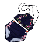 Free Ostrich Women Sets 2019 Sexy Women Ruffle Bikini Off Shoulder Bikinis Women Swimwear Biquini Bathing Suit Beach Wear C0240