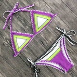 2019 New Sexy Bikinis Women Swimwear Push Up Swimsuit Halter Top Biquini Padded Bathing Suit Bandage Brazilian Bikini Set
