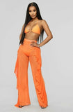 2019 Newest Plus Size Women Mesh Sheer Bikini Cover Up Long Pant Trousers Beach Swimwear