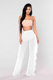 2019 Newest Plus Size Women Mesh Sheer Bikini Cover Up Long Pant Trousers Beach Swimwear