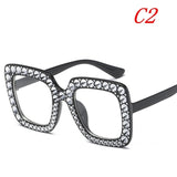 Fashion Women's Sun glasses Big Square Sunglasses 2019 Trends Summer Party Blocks Sun Beach Glasses