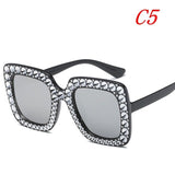 Fashion Women's Sun glasses Big Square Sunglasses 2019 Trends Summer Party Blocks Sun Beach Glasses
