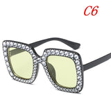 Fashion Women's Sun glasses Big Square Sunglasses 2019 Trends Summer Party Blocks Sun Beach Glasses